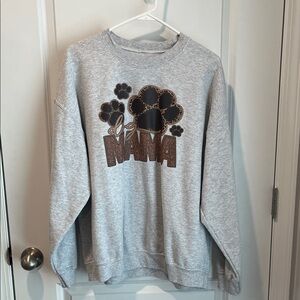 Gray 'Dog Mama' Sweatshirt